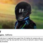 異性に対して良いプロフィールを作成するCyberpunkガイ